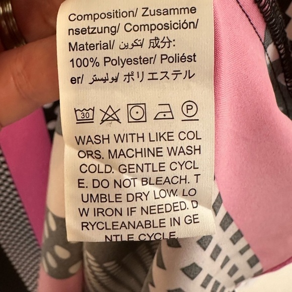 NWOT Women’s polka dot/stripe multi color dress Sz. M - Picture 13 of 13